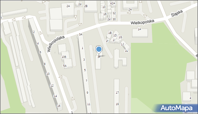 Jastrzębie-Zdrój, Wielkopolska, 3F, mapa Jastrzębie-Zdrój