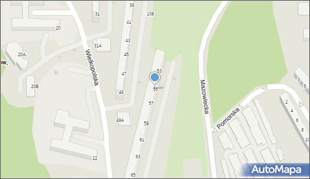 Jastrzębie-Zdrój, Wielkopolska, 55, mapa Jastrzębie-Zdrój