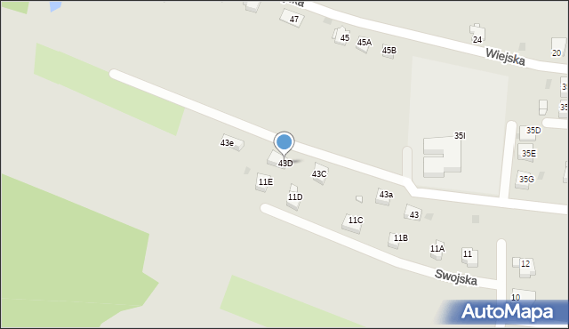 Jastrzębie-Zdrój, Wiejska, 43D, mapa Jastrzębie-Zdrój