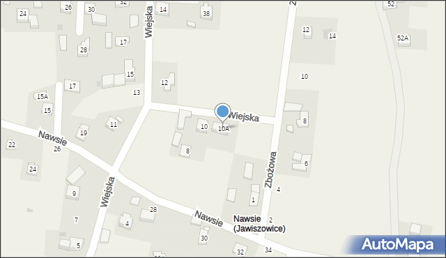 Jawiszowice, Wiejska, 10A, mapa Jawiszowice