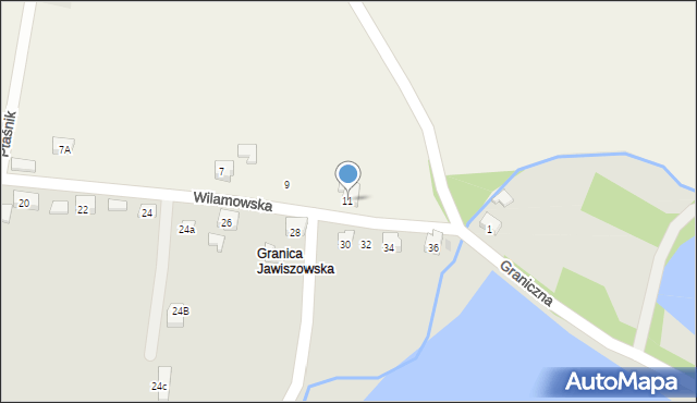 Jawiszowice, Wilamowska, 11, mapa Jawiszowice