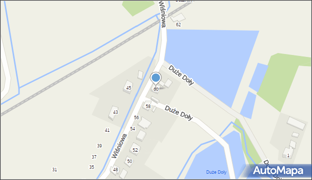 Jawiszowice, Wiśniowa, 60, mapa Jawiszowice