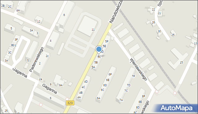 Jawor, Wieniawskiego Henryka, 5C, mapa Jawor