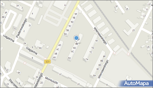 Jawor, Wieniawskiego Henryka, 6E, mapa Jawor