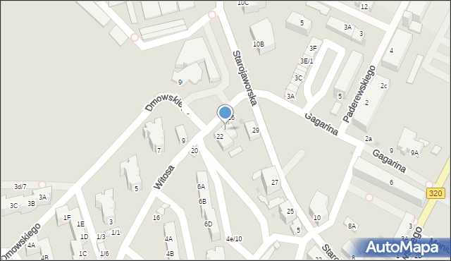 Jawor, Witosa Wincentego, 24, mapa Jawor