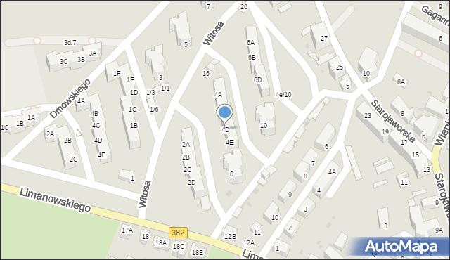 Jawor, Witosa Wincentego, 4D, mapa Jawor
