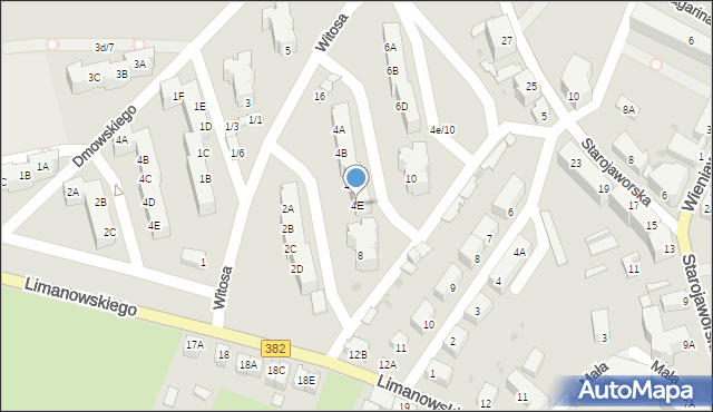 Jawor, Witosa Wincentego, 4E, mapa Jawor