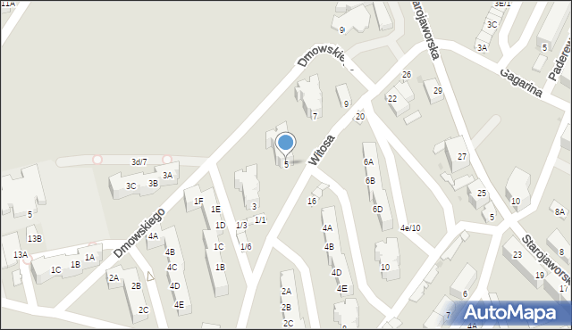 Jawor, Witosa Wincentego, 5, mapa Jawor