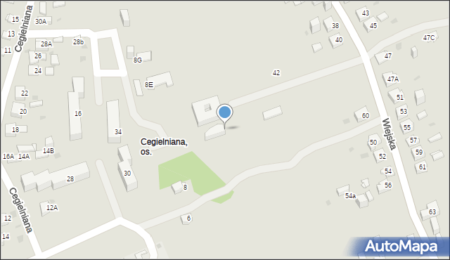 Jaworzno, Wiejska, 42, mapa Jaworzno