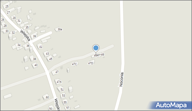 Jaworzno, Wiejska, 49A, mapa Jaworzno