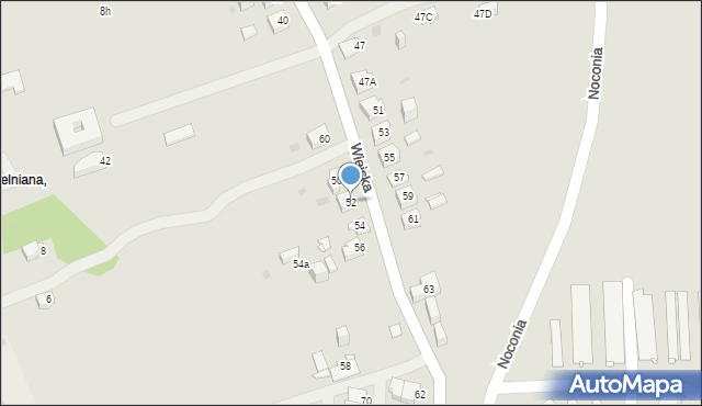 Jaworzno, Wiejska, 52, mapa Jaworzno