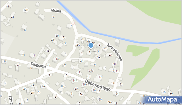 Jaworzno, Wierzbowa, 3A, mapa Jaworzno