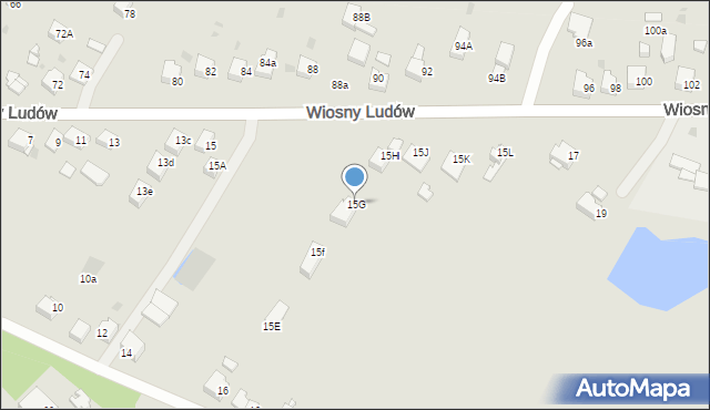 Jaworzno, Wiosny Ludów, 15G, mapa Jaworzno