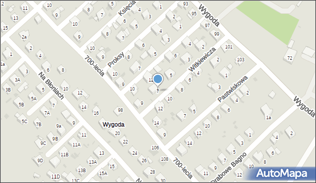 Jaworzno, Witkiewicza Stanisława Ignacego, 7, mapa Jaworzno