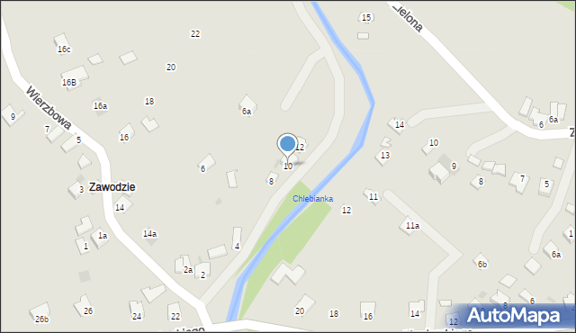 Jedlicze, Wierzbowa, 10, mapa Jedlicze