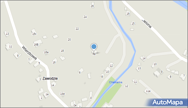 Jedlicze, Wierzbowa, 6a, mapa Jedlicze
