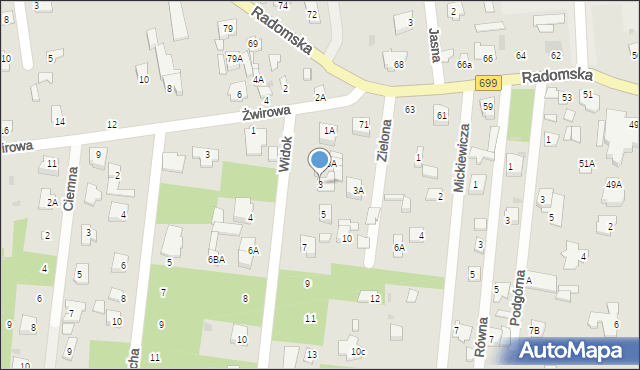 Jedlnia-Letnisko, Widok, 3, mapa Jedlnia-Letnisko