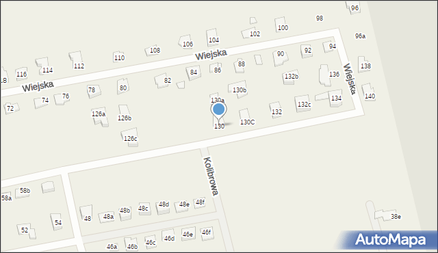 Jędrzychów, Wiejska, 130, mapa Jędrzychów