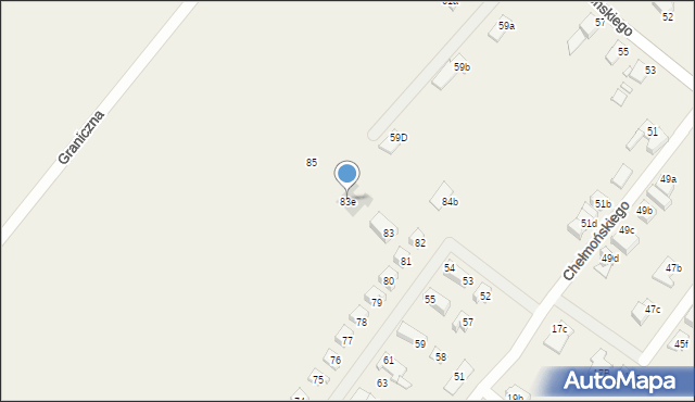 Jędrzychów, Witkiewicza Stanisława Ignacego, 83e, mapa Jędrzychów