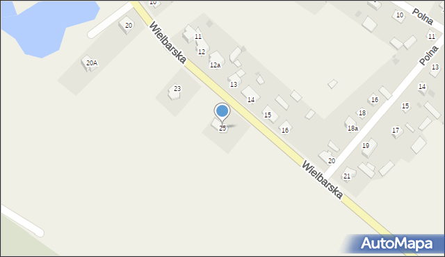 Jedwabno, Wielbarska, 25, mapa Jedwabno