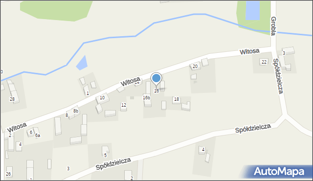 Jegłowa, Witosa Wincentego, 16, mapa Jegłowa