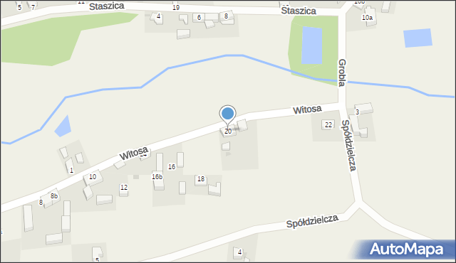 Jegłowa, Witosa Wincentego, 20, mapa Jegłowa