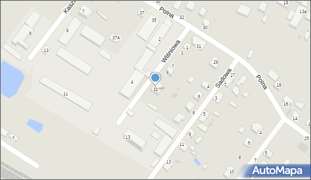 Jelcz-Laskowice, Wiśniowa, 11, mapa Jelcz-Laskowice