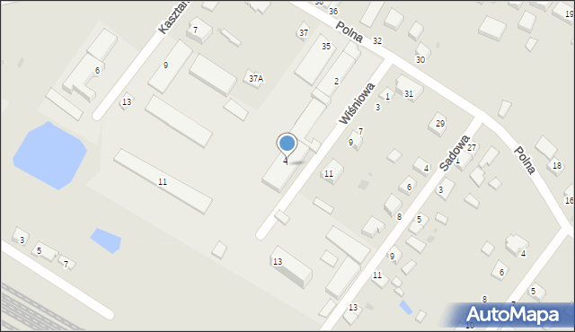 Jelcz-Laskowice, Wiśniowa, 4, mapa Jelcz-Laskowice