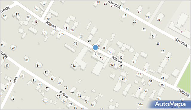 Jelcz-Laskowice, Witosa Wincentego, 73, mapa Jelcz-Laskowice