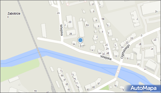 Jelenia Góra, Wiejska, 3, mapa Jelenia Góra