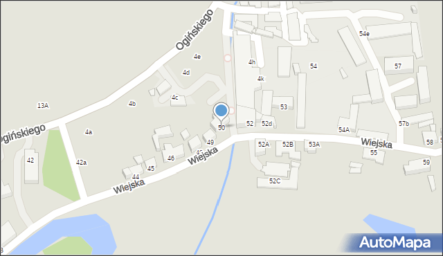 Jelenia Góra, Wiejska, 50, mapa Jelenia Góra