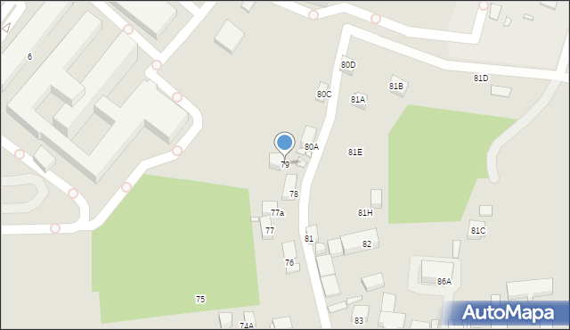 Jelenia Góra, Wiejska, 79, mapa Jelenia Góra