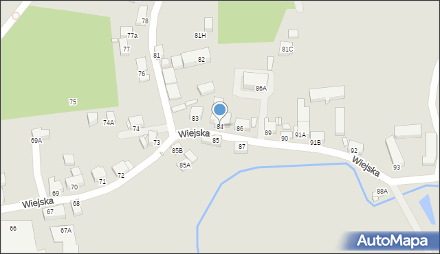 Jelenia Góra, Wiejska, 84, mapa Jelenia Góra