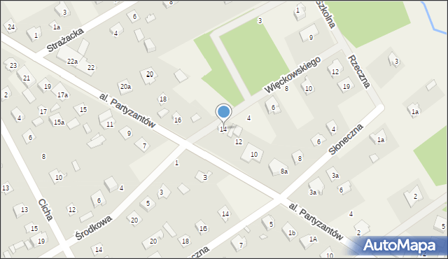 Jesionka, Więckowskiego Tadeusza, 2, mapa Jesionka