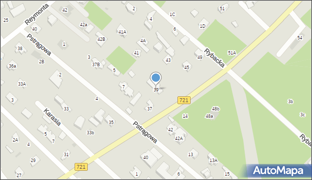 Józefów, Wiązowska, 39, mapa Józefów