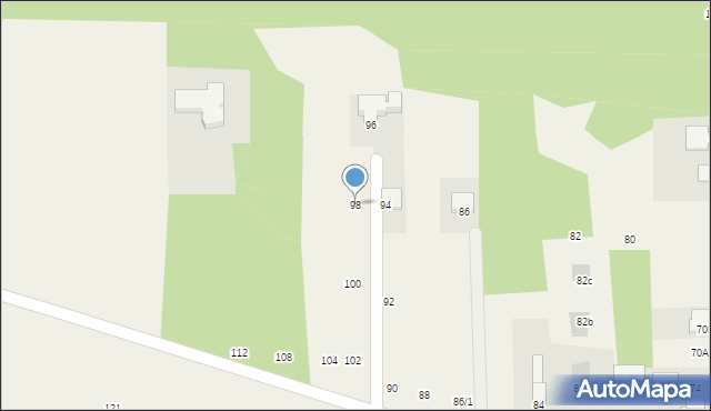 Jurowce, Wiejska, 98, mapa Jurowce