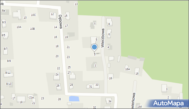 Jurowce, Wierzbowa, 3, mapa Jurowce