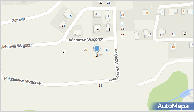 Juszkowo, Wichrowe Wzgórze, 18, mapa Juszkowo