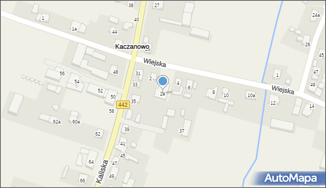 Kaczanowo, Wiejska, 2a, mapa Kaczanowo