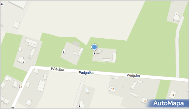 Kadzidło, Wiejska, 7, mapa Kadzidło