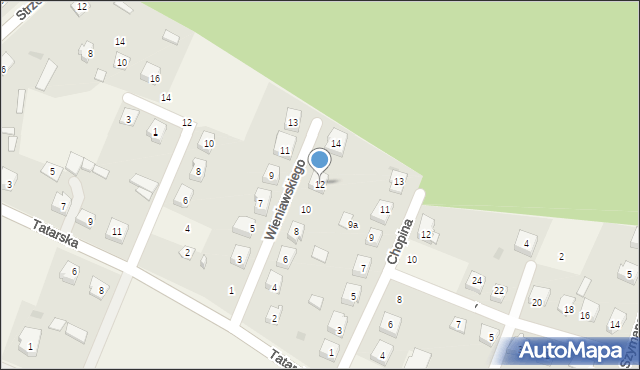 Kadzidło, Wieniawskiego Henryka, 12, mapa Kadzidło