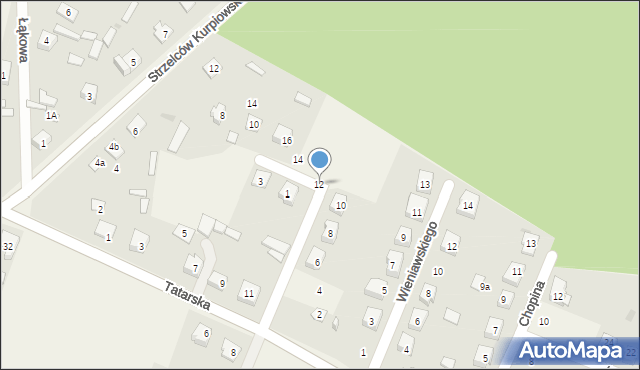 Kadzidło, Witosa Wincentego, 12, mapa Kadzidło