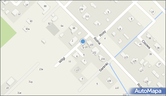 Kajetany, Wilgi, 3, mapa Kajetany