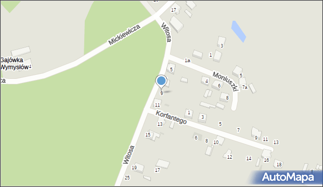 Kalety, Witosa Wincentego, 9, mapa Kalety