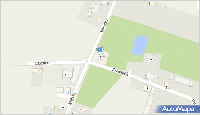 Kalinowice, Wiejska, 4, mapa Kalinowice