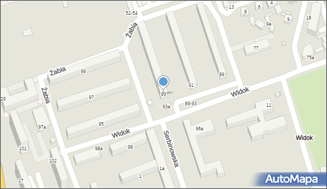Kalisz, Widok, 93, mapa Kalisza