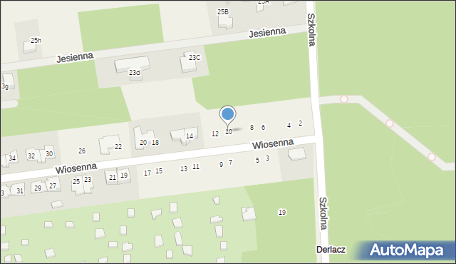 Kałuszyn, Wiosenna, 10, mapa Kałuszyn