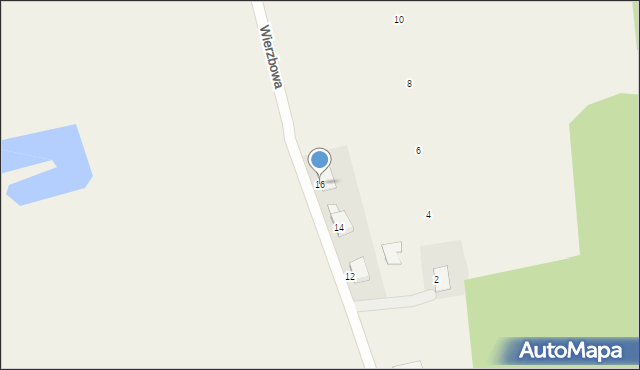 Kalwy, Wierzbowa, 16, mapa Kalwy