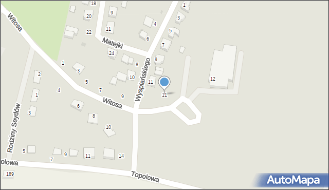 Kamień Krajeński, Witosa Wincentego, 11, mapa Kamień Krajeński