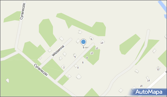 Kamieńczyk, Wiosenna, 7, mapa Kamieńczyk